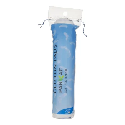 پد آرایش پاک کن پنکاف 100 عددی | پنبه خالص و ضد حساسیت | مناسب انواع پوست