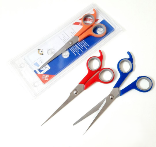 قیچی اصلاح حرفهای دسته رنگی