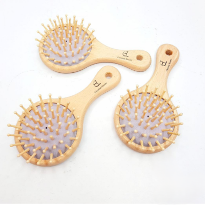 برس چوبی بامبو اصل کودکانه مدل گرد (یا کیفی)