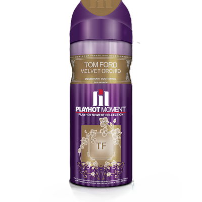اسپری خوشبو کننده بدن زنانه پلی هات مومنت مدل TOM FORD VELVET ORCHID حجم 200 میلی لیتر