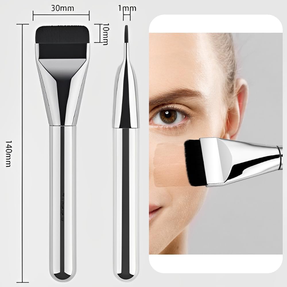 براش تخت آرایشی فلت کانسیلر و کرمپودر | Flat Concealer & Foundation Brush - تصویر 2