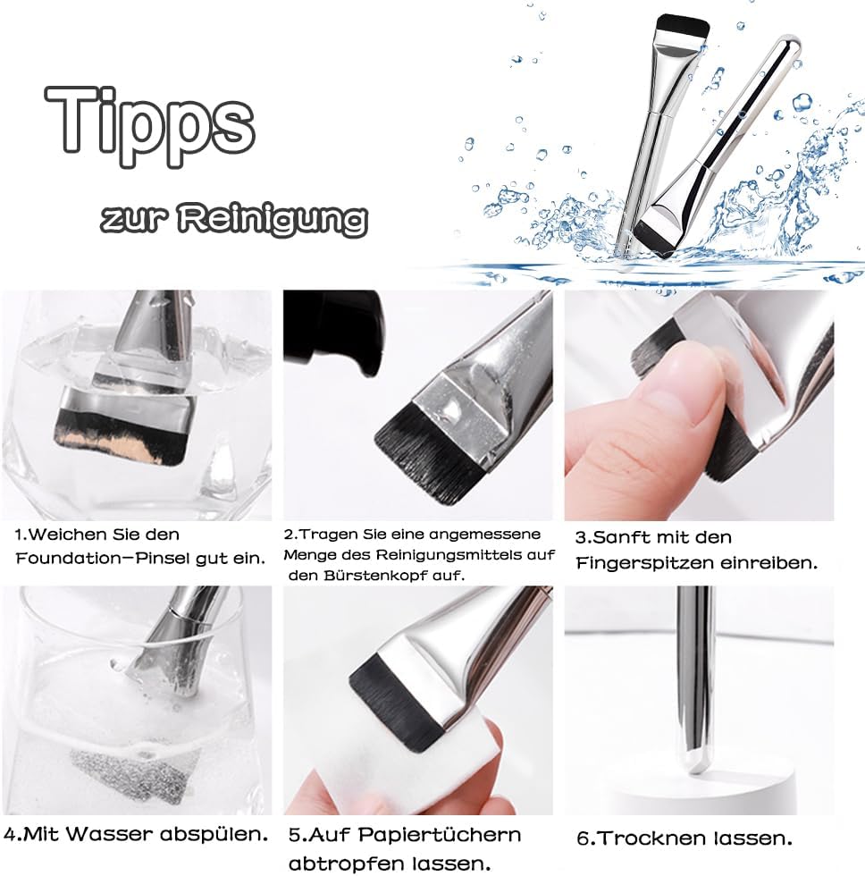 براش تخت آرایشی فلت کانسیلر و کرمپودر | Flat Concealer & Foundation Brush - تصویر 4