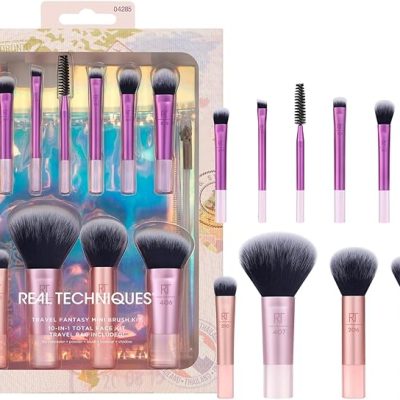 ست براش مینی ۱۰ تکه کیف دار ریل تکنیک Real Techniques Mini Brush Set 10 Pieces