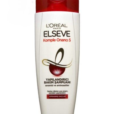 شامپو لورآل السیو سفید مدل فایو (L’Oréal Paris Elseve Total Repair 5) ترمیمکننده موهای آسیبدیده – حجم 360 میل