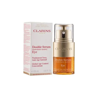 ) دبل سرم دور چشم کلارنس Clarins Double Serum Eye ضدچروک و ضدتیرگی (زنانه و مردانه)