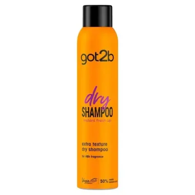 شامپو خشک گات تو بی نارنجی وگان تکسچر 200 میل got2b Vegan Texture Dry Shampoo 200ml