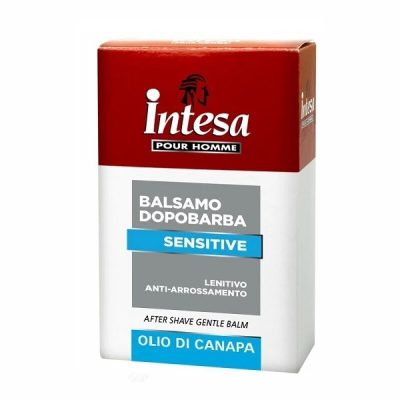 افتر شیو اینتسا مدل Sensitive حاوی روغن شاهدانه (Olio Di Canapa) حجم 100 میلی‌لیتر